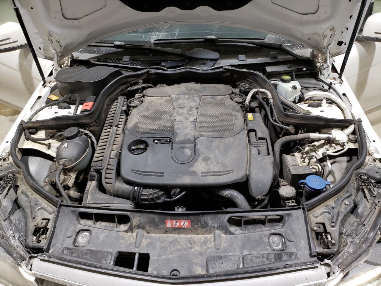 2013 Mercedes-Benz C-klasse VIN WDDGF8ABXDR279444 Copart auction photo, front end damage thumbnail 11