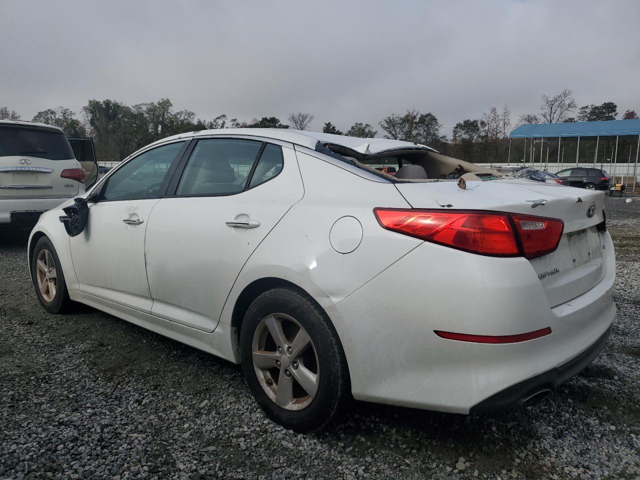 2014 KIA Optima VIN 5XXGM4A73EG270836 Copart auction photo, top/roof / minor dent/scratches damage thumbnail 2