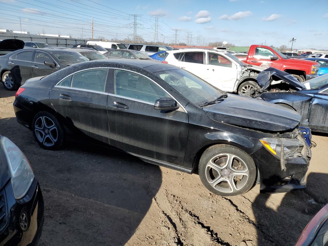 2014 Mercedes-Benz CLA-klasse VIN WDDSJ4EB9EN147280 Copart auction photo, front end damage thumbnail 4