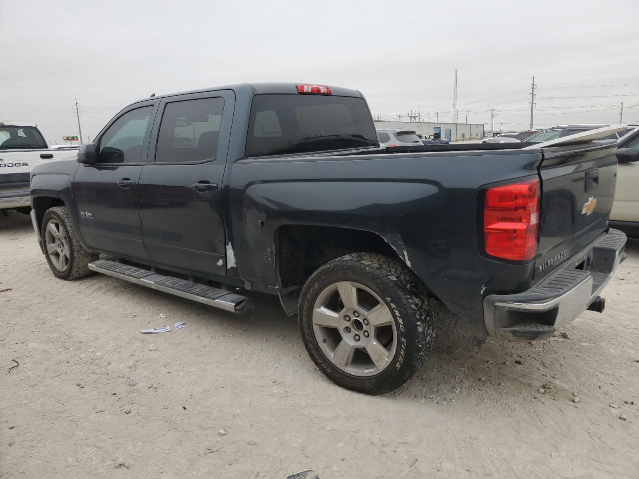 2018 Chevrolet Silverado VIN 3GCPCREC9JG420186 Copart auction photo, rear end / side damage thumbnail 2