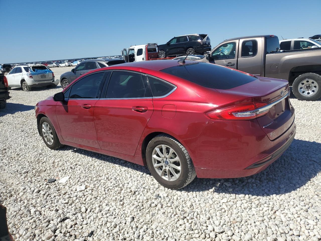 2017 Ford Fusion VIN 3FA6P0G73HR179001 Copart auction photo, front end damage thumbnail 2
