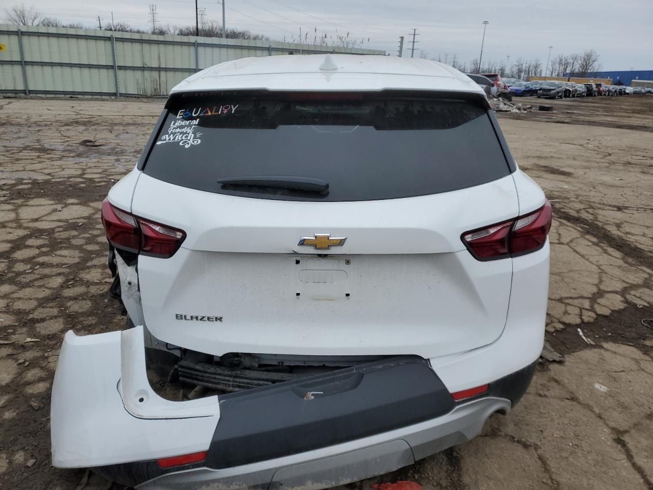 2021 Chevrolet Blazer VIN 3GNKBBRA9MS512470 Copart auction photo, front end / rear end damage thumbnail 6