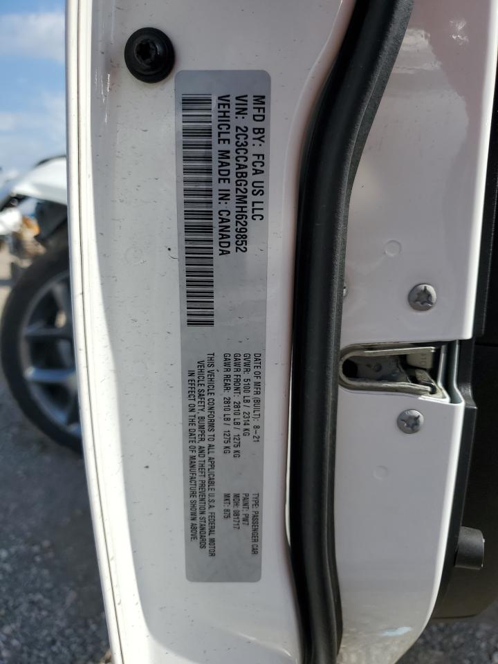 2021 Chrysler 300 VIN 2C3CCABG2MH629852 Copart auction photo, front end damage thumbnail 12