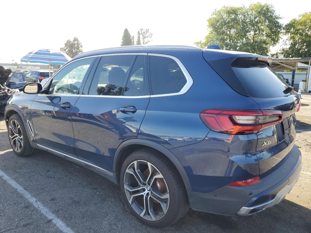2020 BMW X5 VIN 5UXCR6C01L9B49908 Copart auction photo, burn damage thumbnail 2