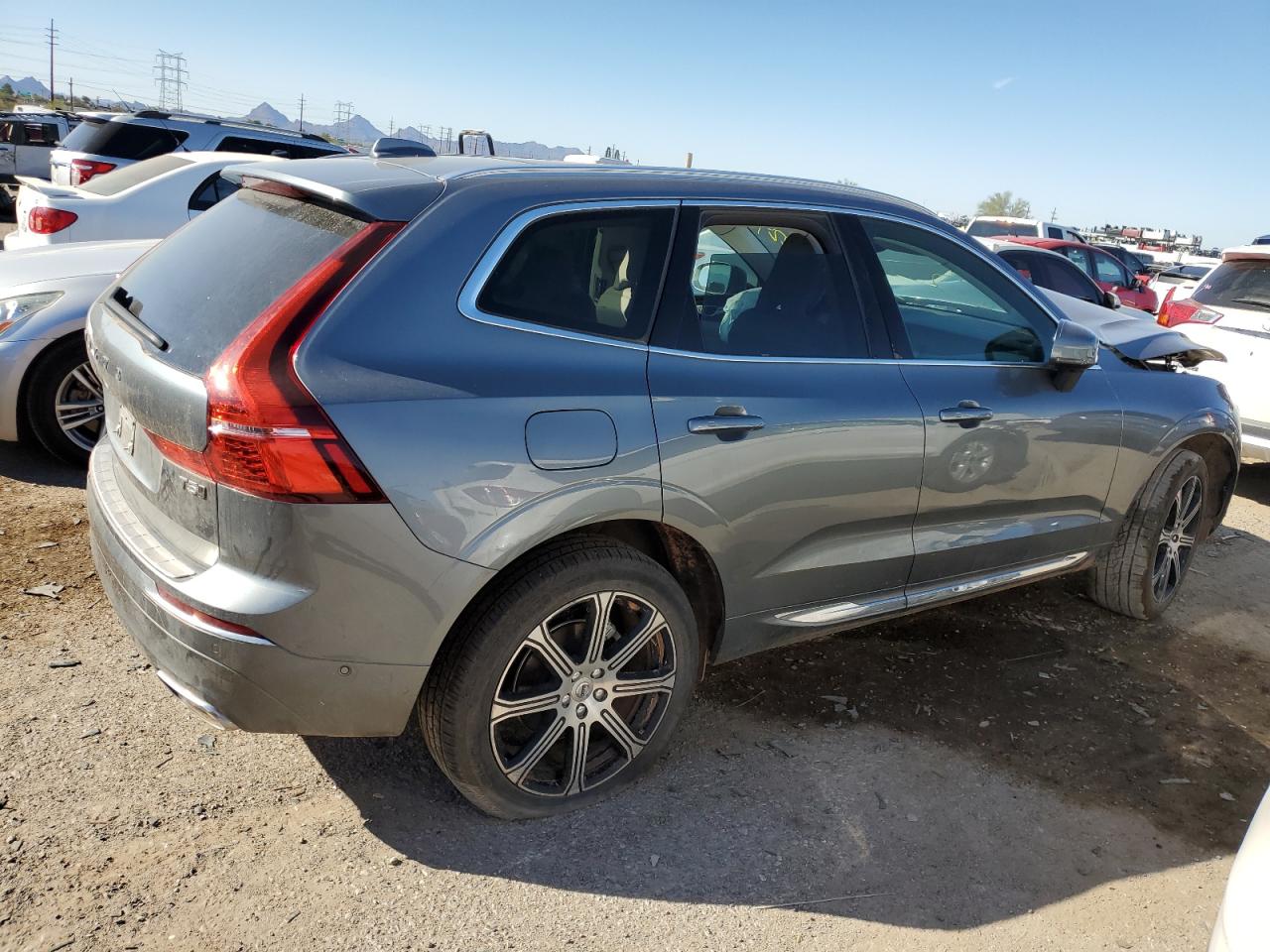 2021 Volvo XC60 VIN YV4102RL7M1813152 Copart auction photo, front end / frame damage damage thumbnail 3