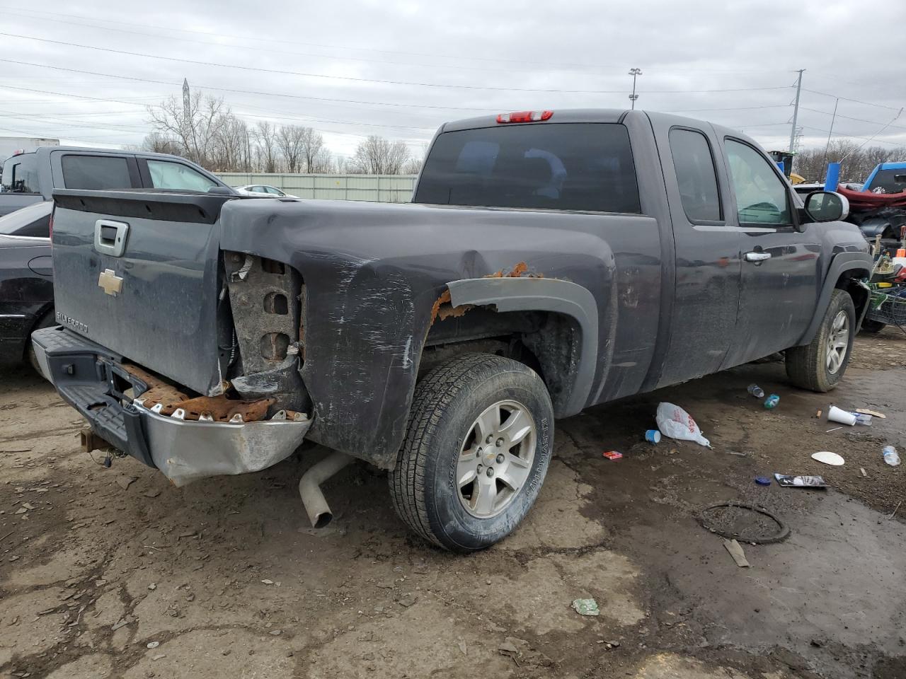2011 Chevrolet Silverado VIN 1GCRCPEXXBZ275046 Copart auction photo, front end / rear end damage thumbnail 3