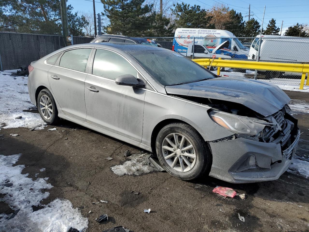 2019 Hyundai Sonata VIN 5NPE24AF0KH740440 Copart auction photo, front end damage thumbnail 4