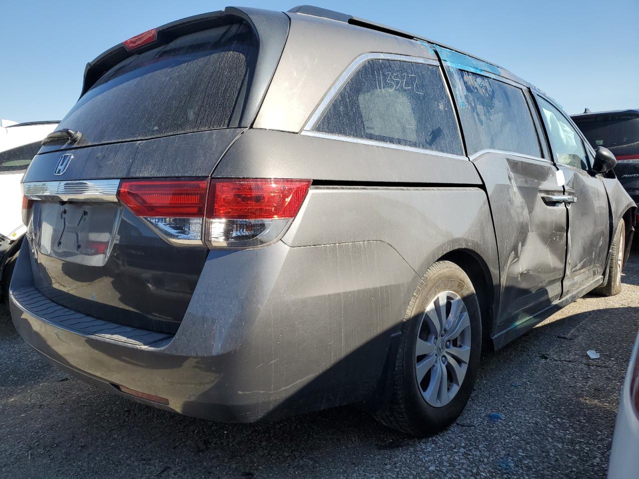 2014 Honda Odyssey VIN 5FNRL5H65EB113522 Copart auction photo, front end / mechanical damage thumbnail 3