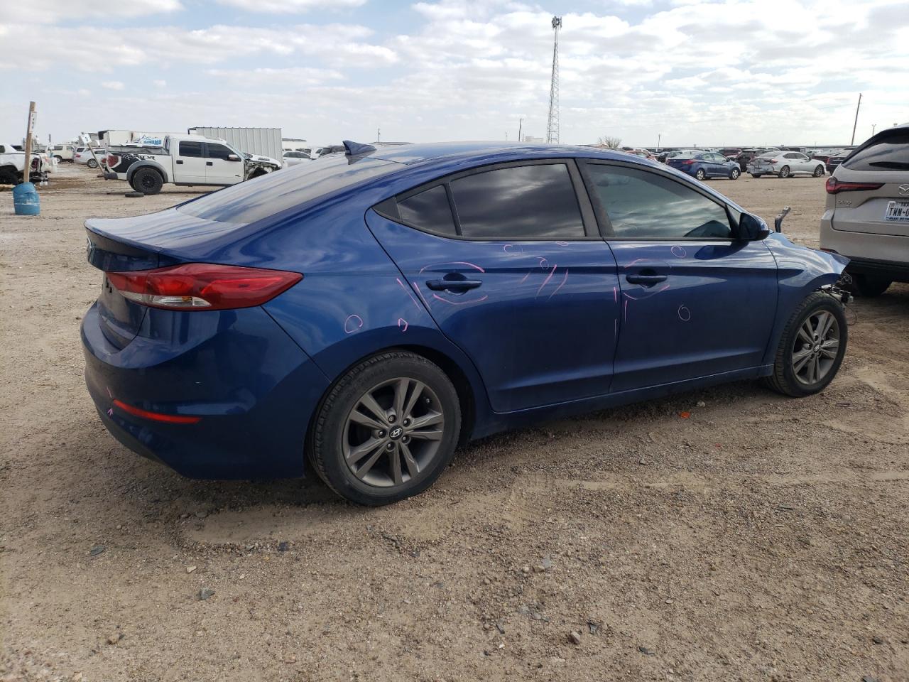 2017 Hyundai Elantra VIN 5NPD84LF3HH028584 Copart auction photo, front end / all over damage thumbnail 3