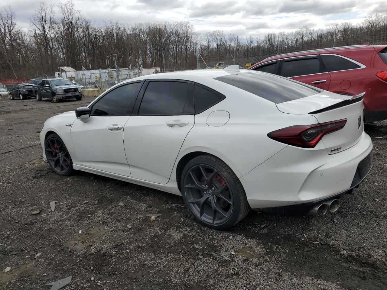 2022 Acura TLX VIN 19UUB7F9XNA001329 Copart auction photo, minor dent/scratches damage thumbnail 2