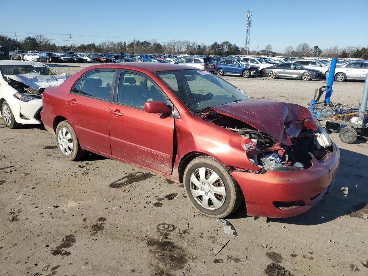 2007 Toyota Corolla VIN 2T1BR32E47C781405 Copart auction photo, front end / minor dent/scratches damage thumbnail 4