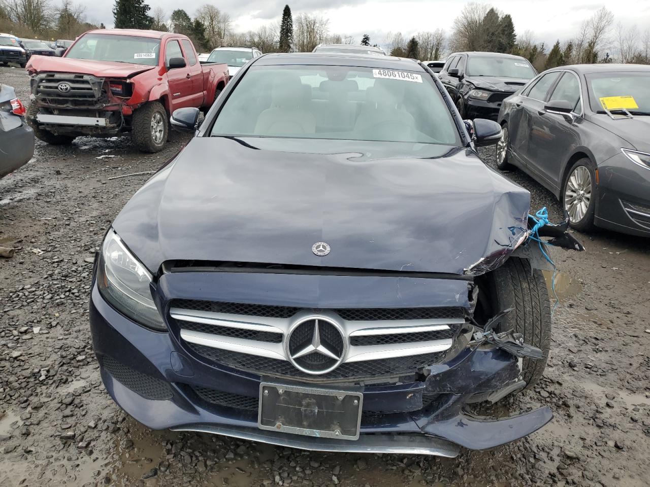 2018 Mercedes-Benz C-klasse VIN 55SWF4JB7JU275222 Copart auction photo, front end damage thumbnail 5