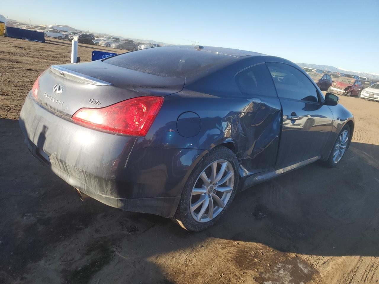 2011 Infiniti G VIN JN1CV6EL8BM262321 Copart auction photo, side damage thumbnail 3