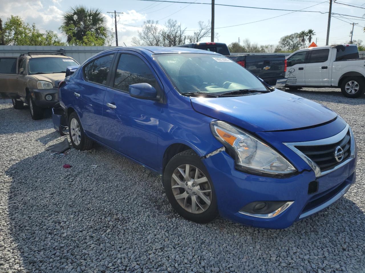 2016 Nissan Versa VIN 3N1CN7AP8GL838876 Copart auction photo, rear end / front end damage thumbnail 4