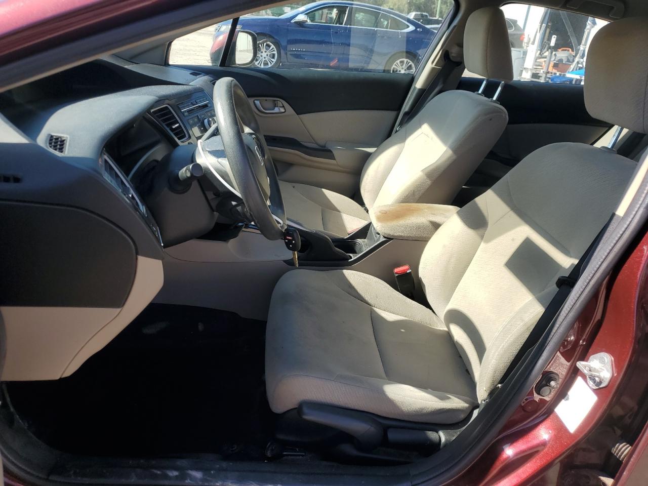 2013 Honda Civic VIN 19XFB2F52DE257466 Copart auction photo, rear end damage thumbnail 7