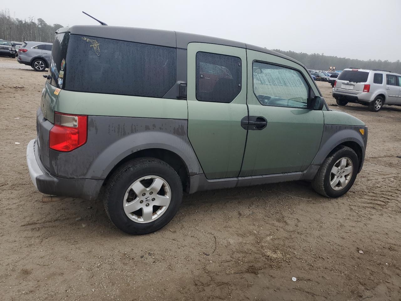 2004 Honda Element VIN 5J6YH28504L006371 Copart auction photo, side / front end damage thumbnail 3