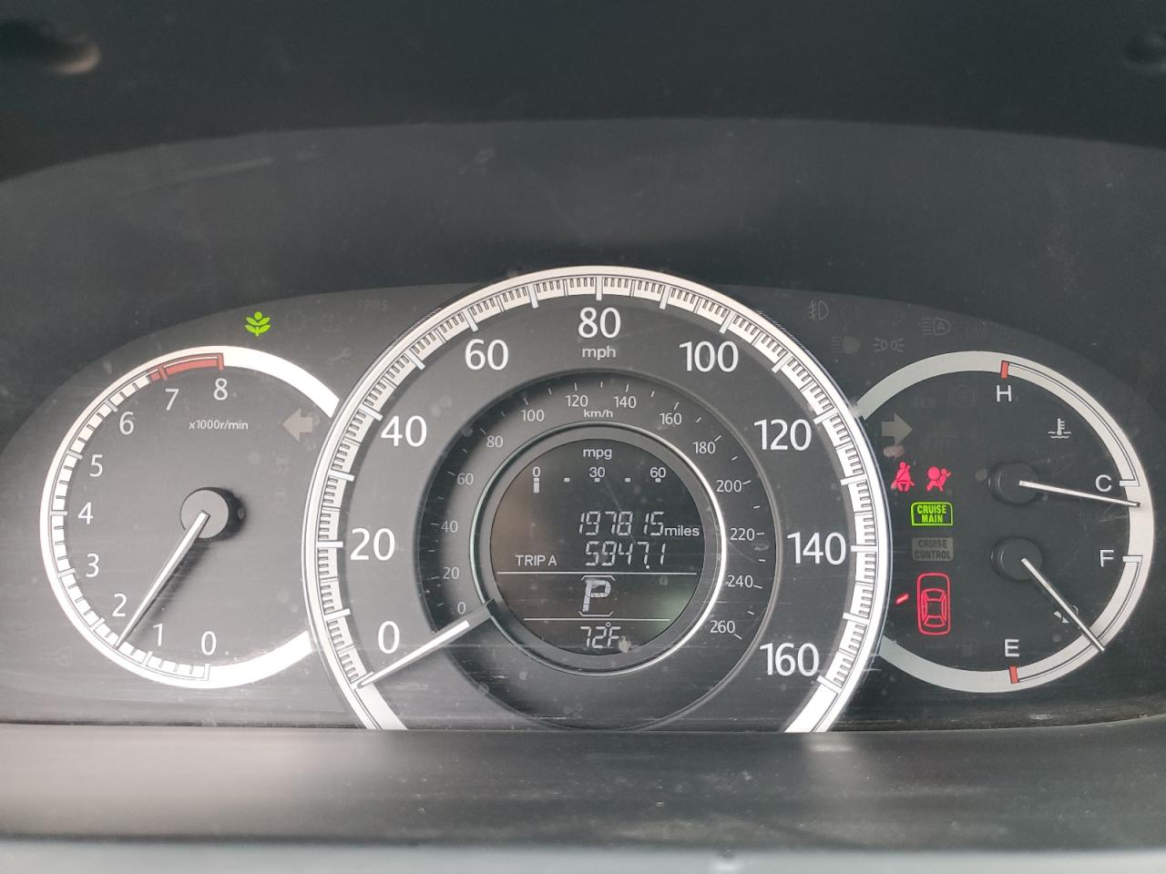 2014 Honda Accord VIN 1HGCR2F38EA093272 Copart auction photo, front end / side damage thumbnail 9