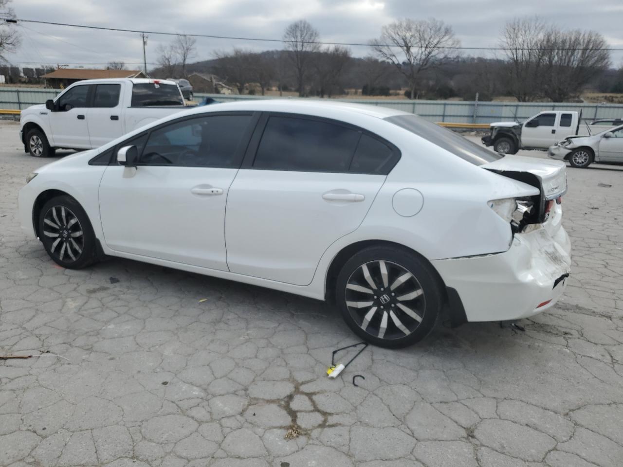 2015 Honda Civic VIN 19XFB2F90FE003552 Copart auction photo, rear end damage thumbnail 2