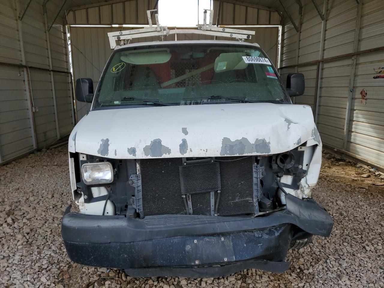 2012 Chevrolet Express VIN 1GCWGFBAXC1193321 Copart auction photo, front end / rear end damage thumbnail 5