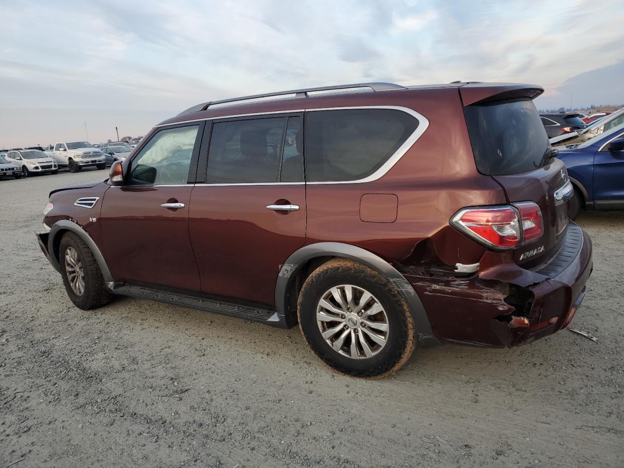 2018 Nissan Armada VIN JN8AY2ND4J9053483 Copart auction photo, front end / rear end damage thumbnail 2