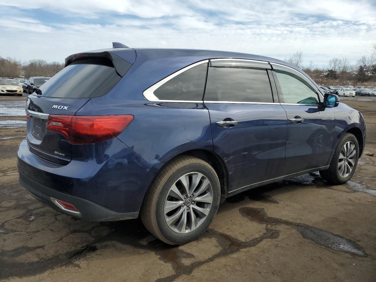 2014 Acura MDX VIN 5FRYD4H4XEB043242 Copart auction photo, front end damage thumbnail 3