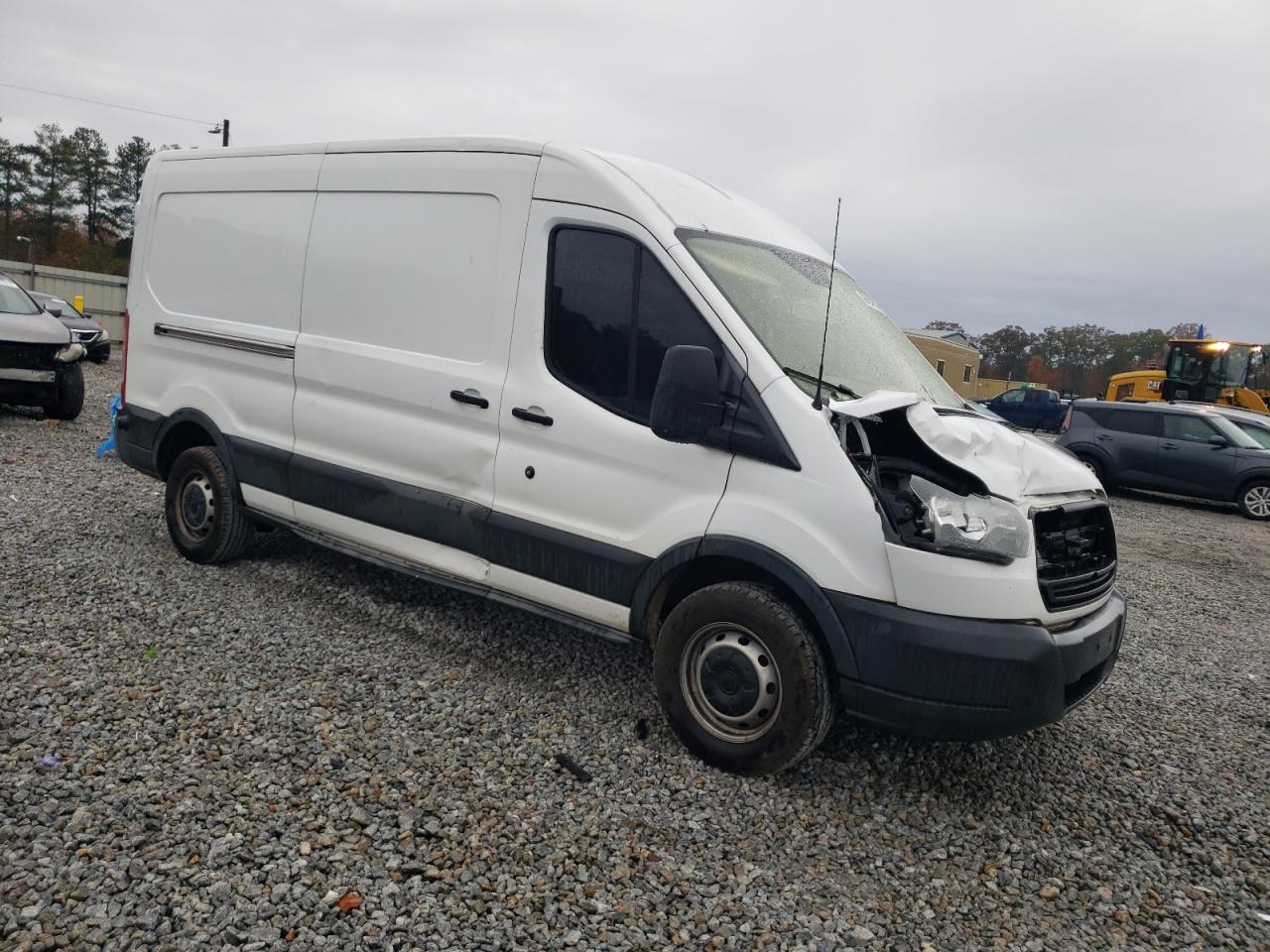 2015 Ford Transit VIN 1FTNR2CM7FKB15312 Copart auction photo, front end / side damage thumbnail 4