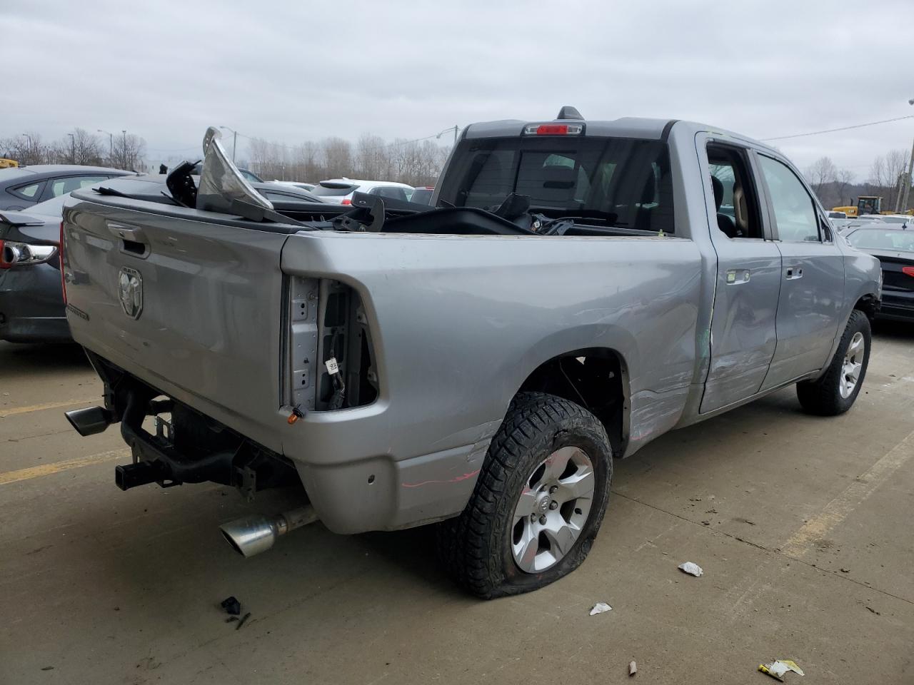 2020 RAM 1500 VIN 1C6RREBT1LN252761 Copart auction photo, rear end / front end damage thumbnail 3