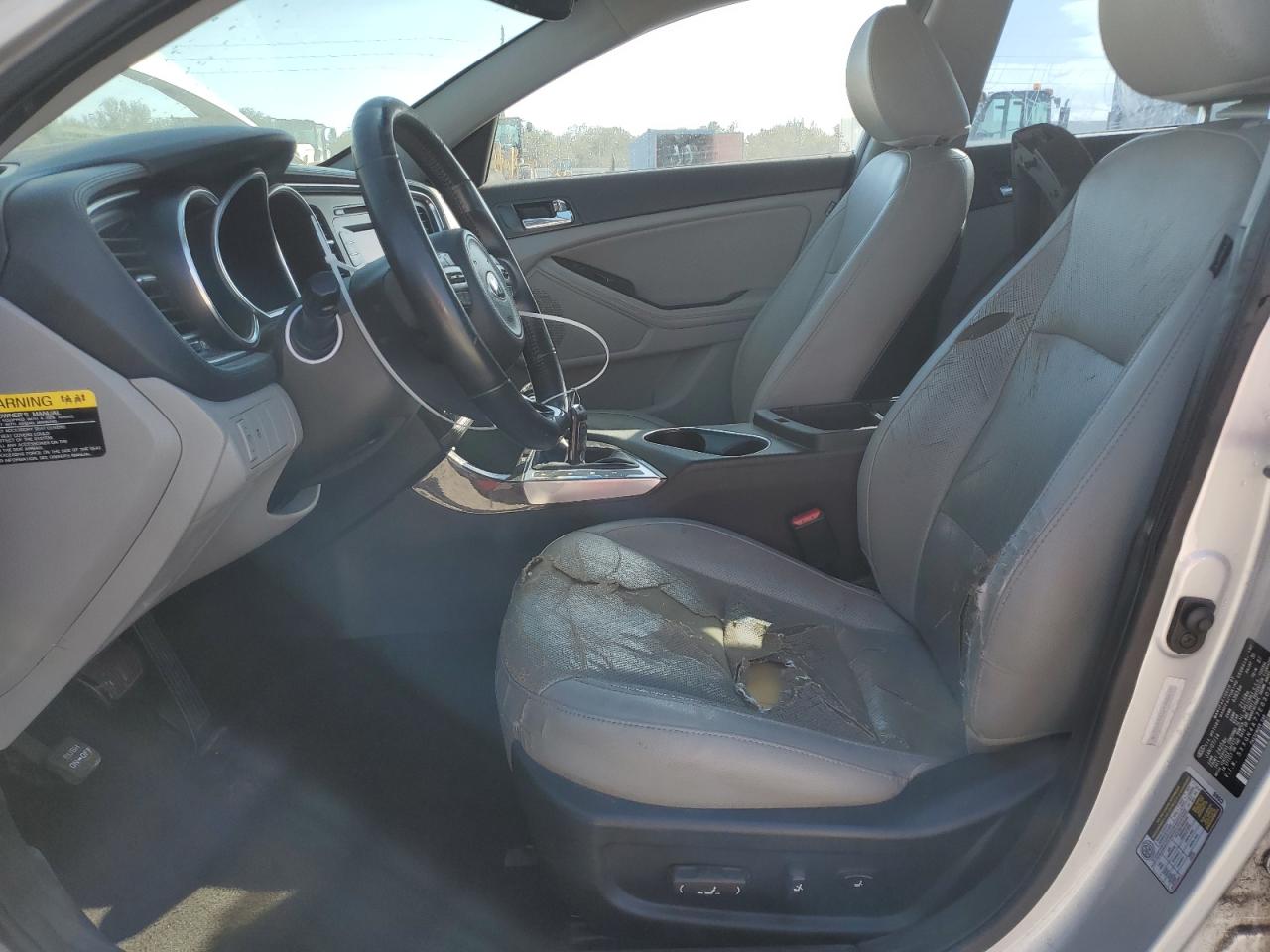 2014 KIA Optima VIN 5XXGN4A77EG302278 Copart auction photo, front end / side damage thumbnail 7