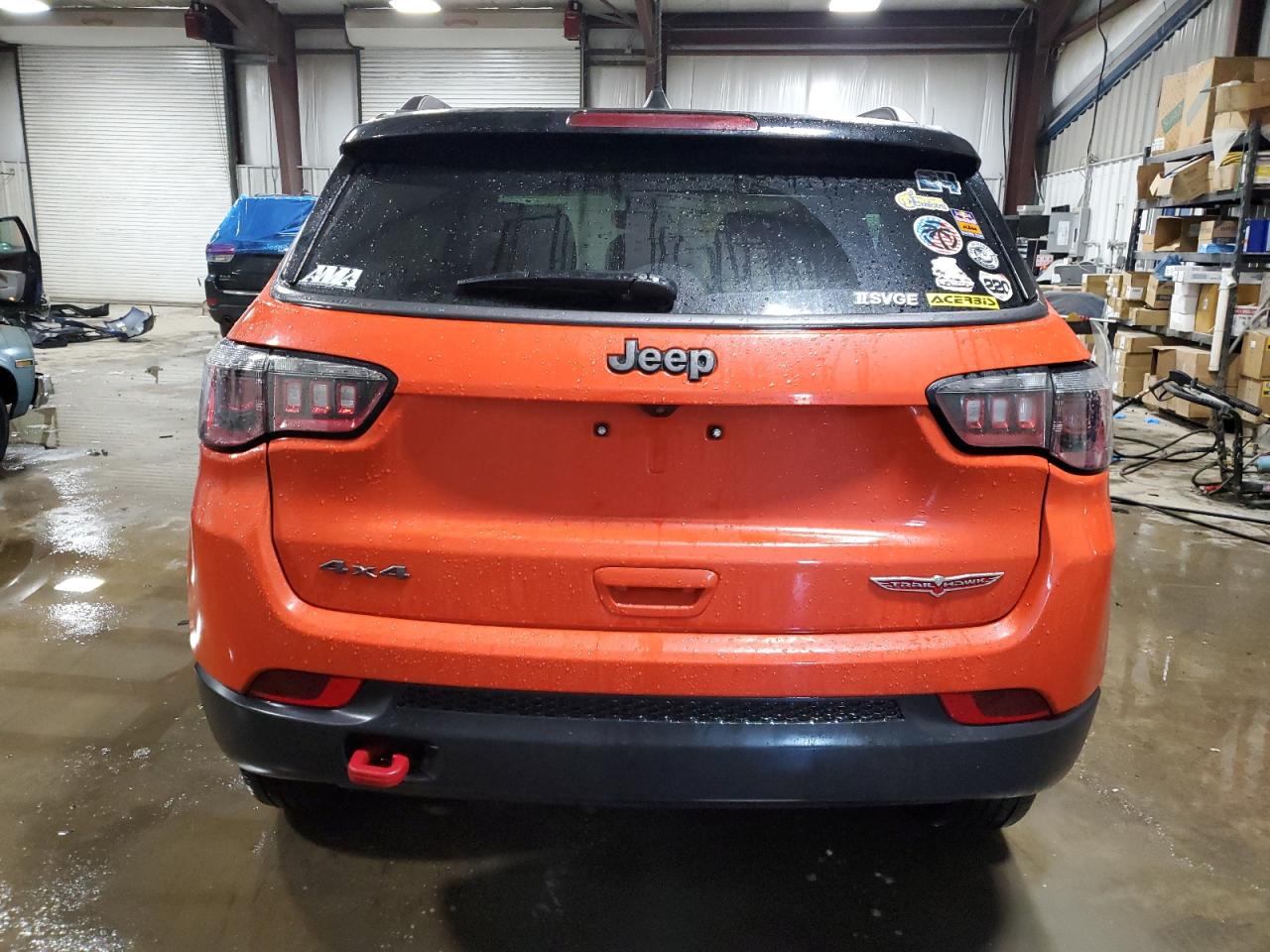 2018 Jeep Compass VIN 3C4NJDDB0JT200953 Copart auction photo, front end / side damage thumbnail 6