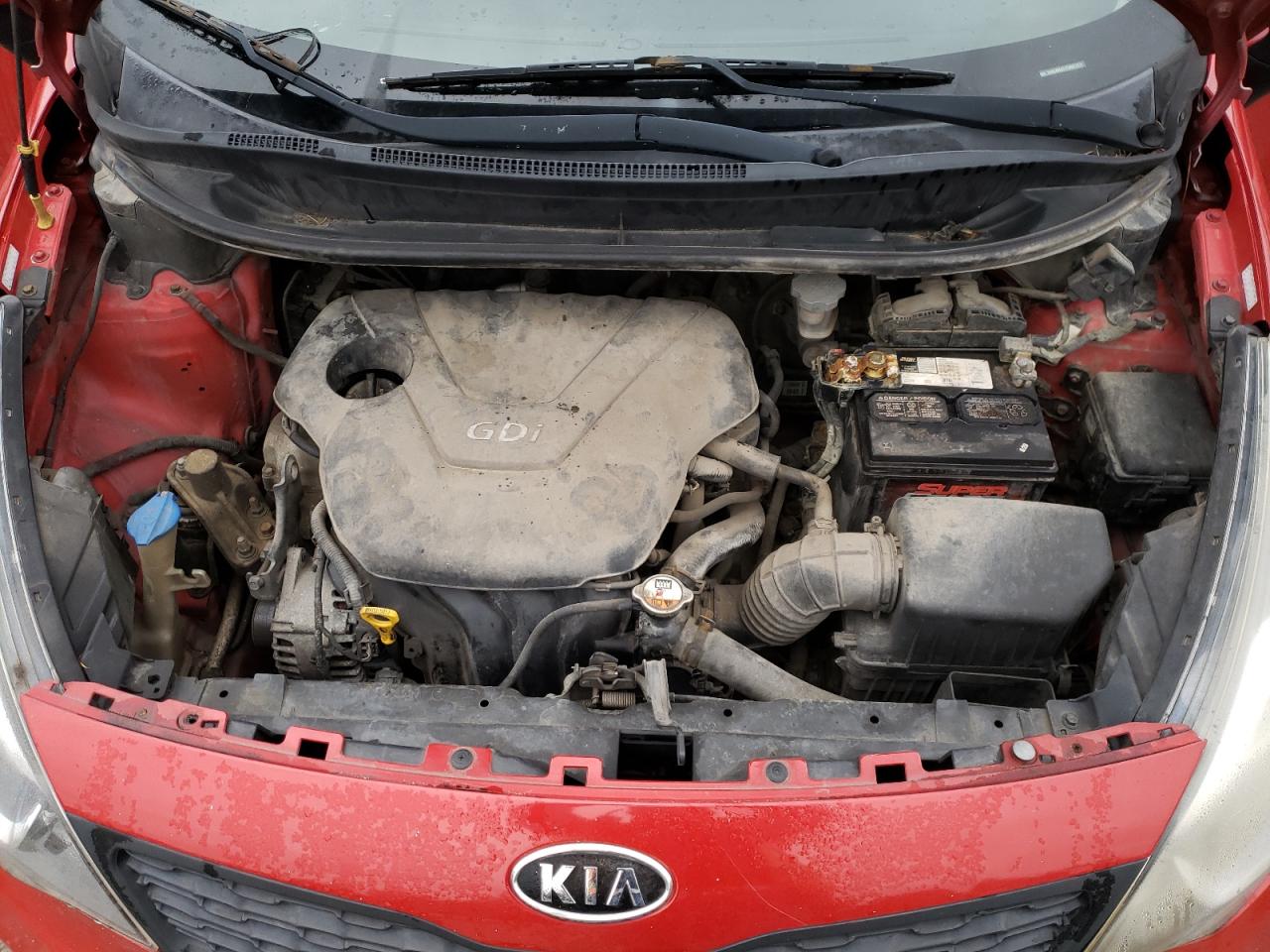 2012 KIA Rio VIN KNADM4A37C6087979 Copart auction photo, rear end damage thumbnail 12