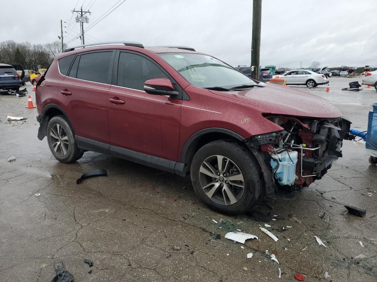 2018 Toyota RAV 4 VIN JTMWFREV2JD117414 Copart auction photo, rear end / front end damage thumbnail 4