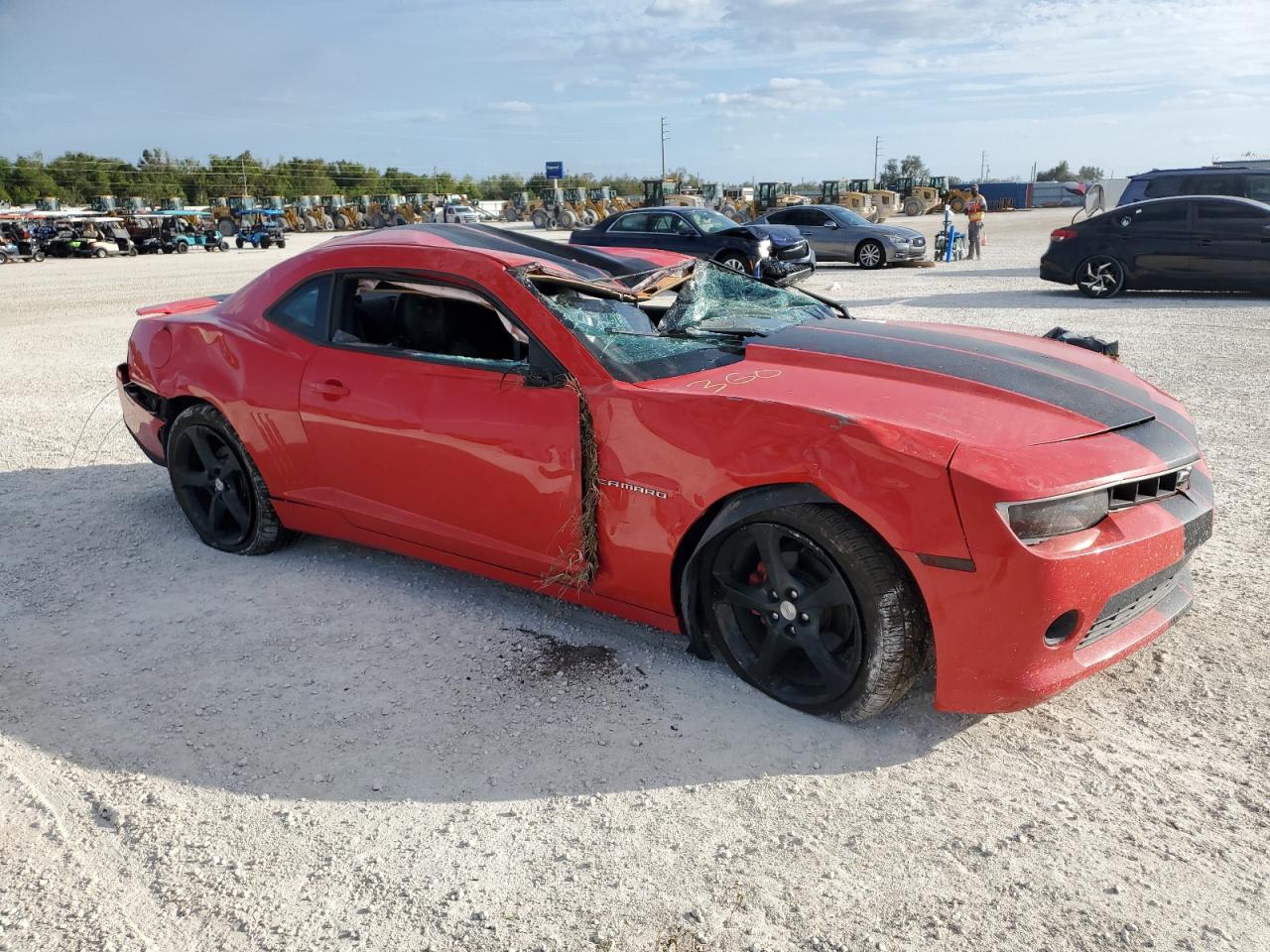 2015 Chevrolet Camaro VIN 2G1FF1E32F9204257 Copart auction photo, rollover damage thumbnail 4