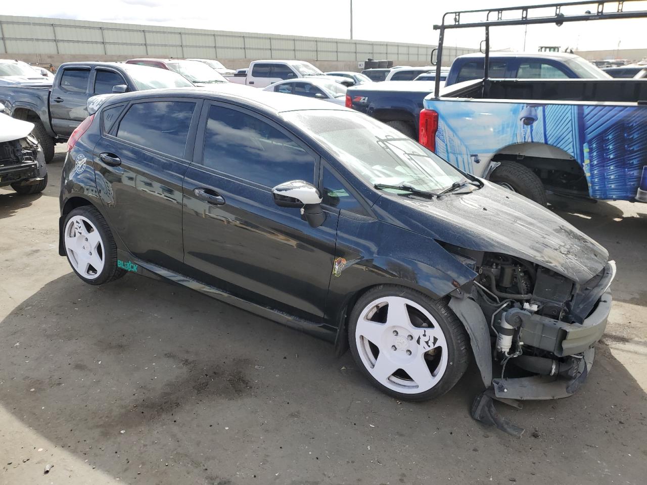 2019 Ford Fiesta VIN 3FADP4GX3KM135504 Copart auction photo, front end damage thumbnail 4
