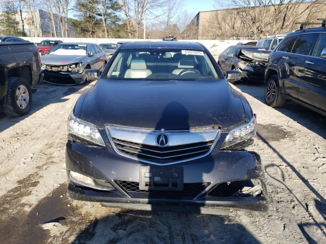 2014 Acura RLX VIN JH4KC1F53EC007201 Copart auction photo, front end / undercarriage damage thumbnail 5