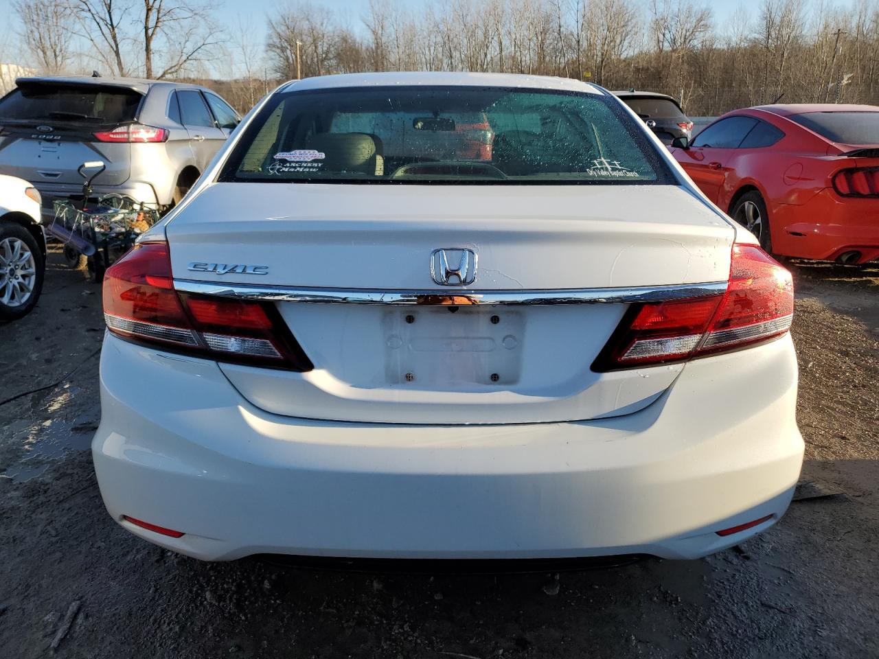 2015 Honda Civic VIN 19XFB2F90FE052881 Copart auction photo, front end damage thumbnail 6