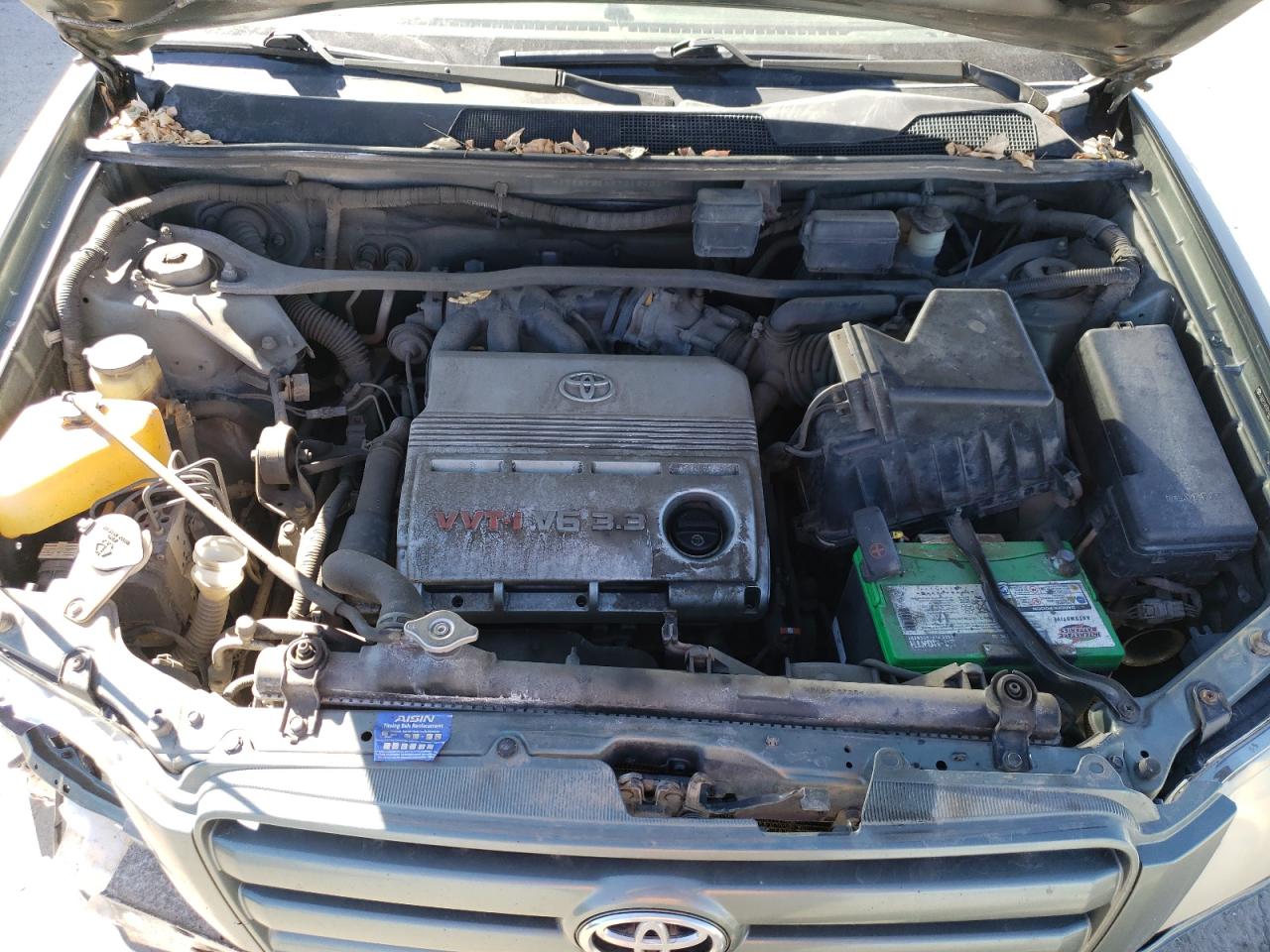 2007 Toyota Highlander VIN JTEEP21A570194227 Copart auction photo, front end / hail damage thumbnail 14