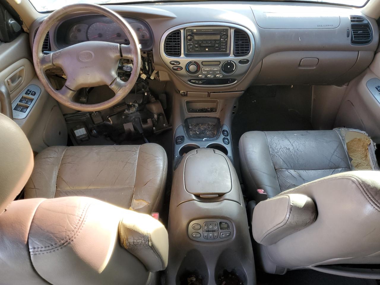 2001 Toyota Sequoia VIN 5TDZT38A71S034111 Copart auction photo, front end / rear end damage thumbnail 8