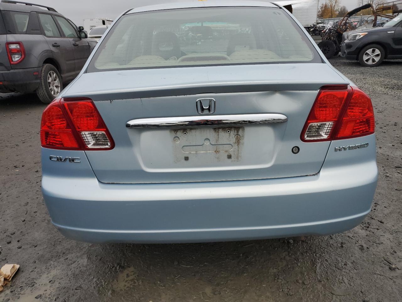 2003 Honda Civic VIN JHMES95633S029646 Copart auction photo, all over damage thumbnail 6
