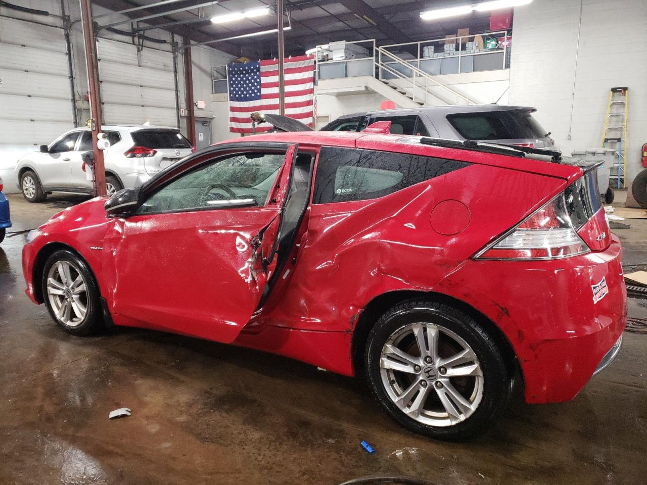 2012 Honda CR-Z VIN JHMZF1D66CS000375 Copart auction photo, side / minor dent/scratches damage thumbnail 2