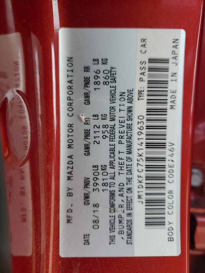2019 Mazda CX-3 VIN JM1DKFC75K1419630 Copart auction photo, front end damage thumbnail 15