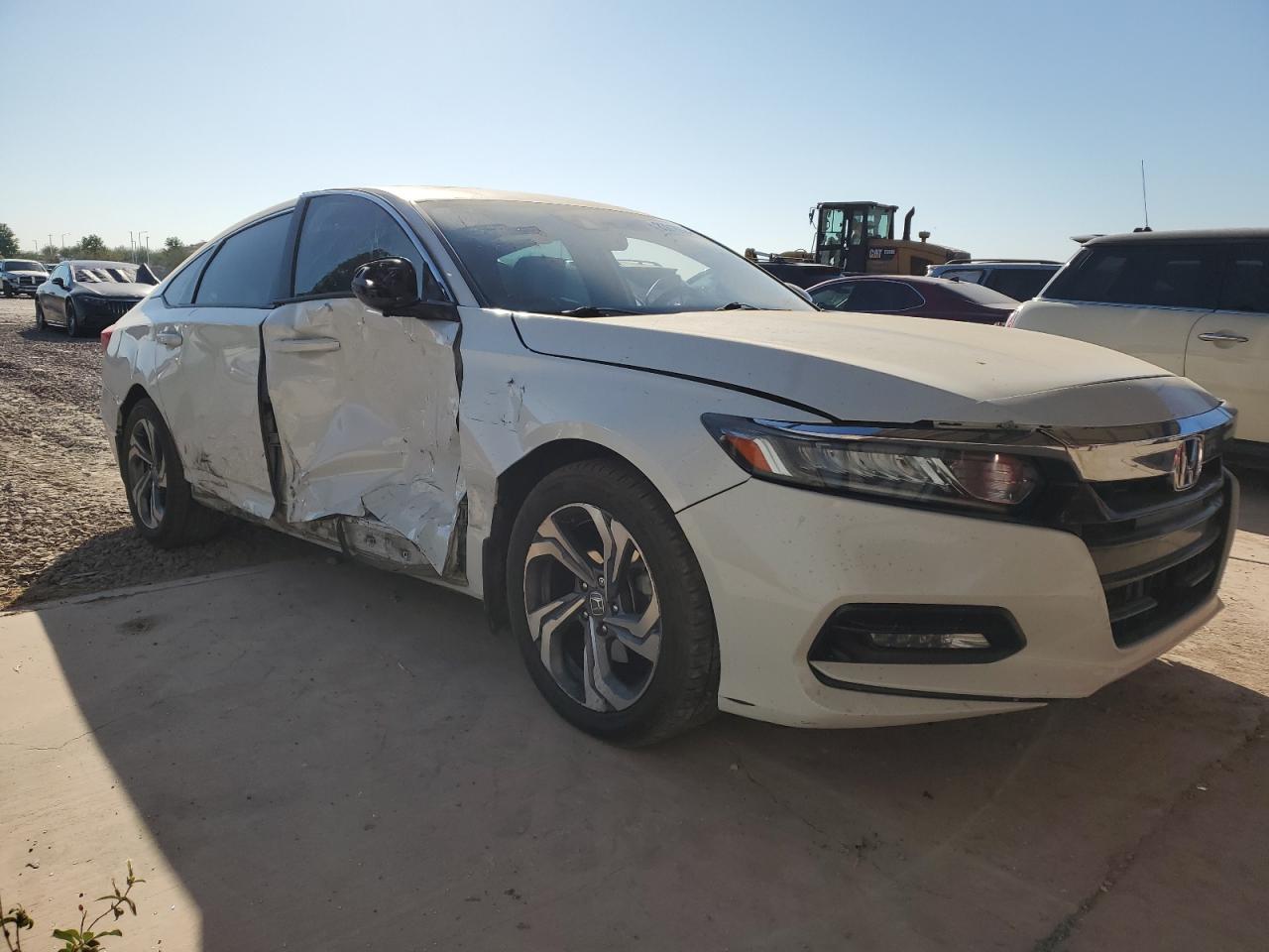 2018 Honda Accord VIN 1HGCV1F48JA035560 Copart auction photo, side / front end damage thumbnail 4