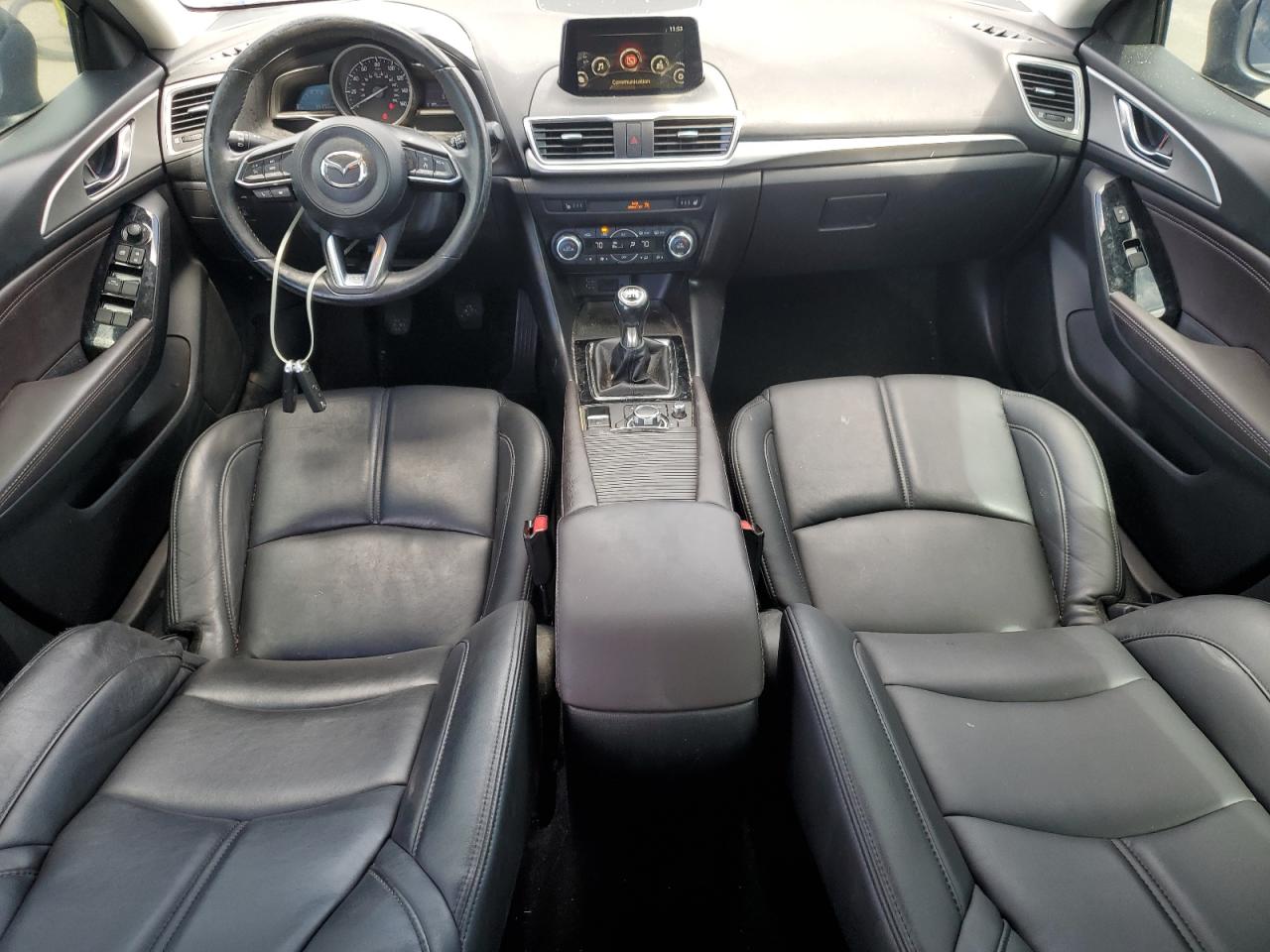 2017 Mazda 3 VIN 3MZBN1L33HM156335 Copart auction photo, rear end / side damage thumbnail 8
