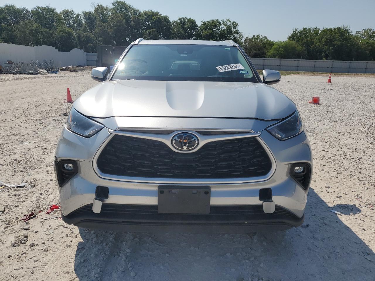 2022 Toyota Highlander VIN 5TDGZRBHXNS226109 Copart auction photo, rear end / side damage thumbnail 5