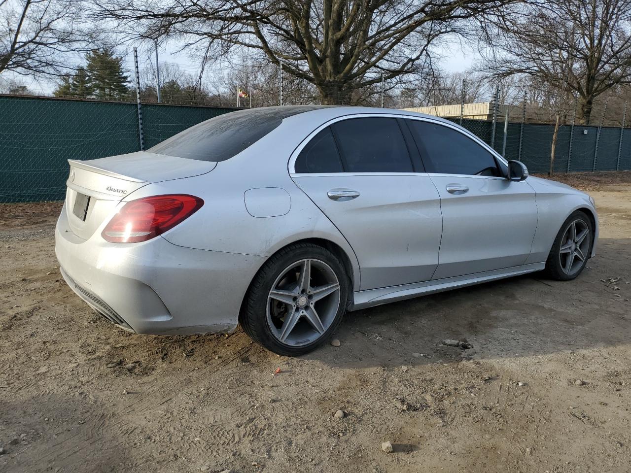 2016 Mercedes-Benz C-klasse VIN 55SWF4KB7GU114778 Copart auction photo, side damage thumbnail 3