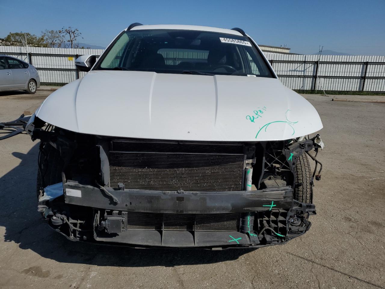 2022 Hyundai Tucson VIN 5NMJF3AE6NH002177 Copart auction photo, front end / side damage thumbnail 5