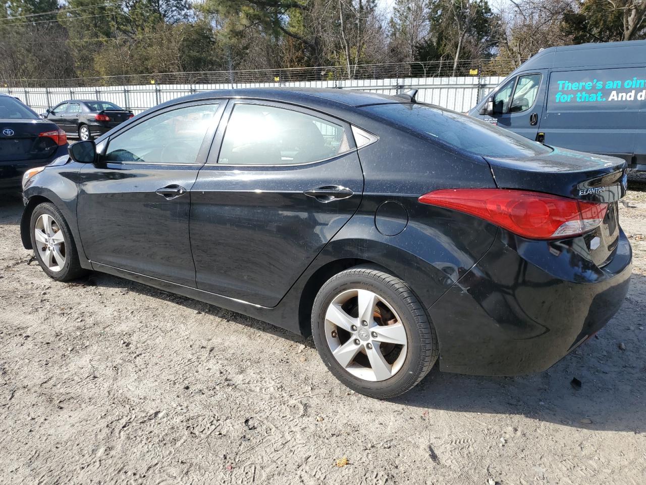2013 Hyundai Elantra VIN 5NPDH4AE9DH388396 Copart auction photo, front end / side damage thumbnail 2