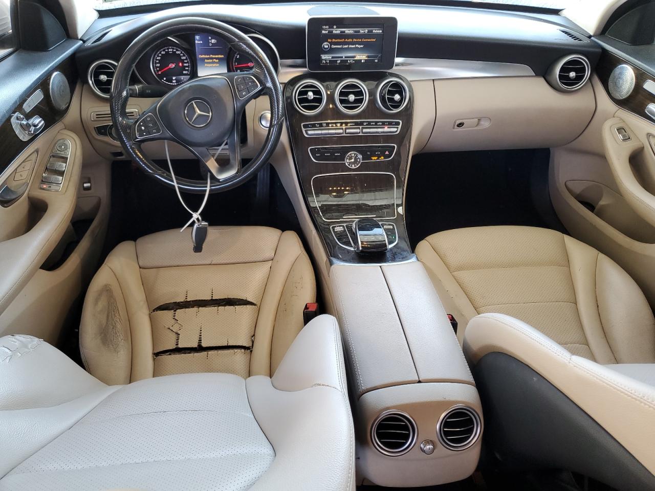 2015 Mercedes-Benz C-klasse VIN 55SWF4KB2FU037493 Copart auction photo, front end damage thumbnail 8