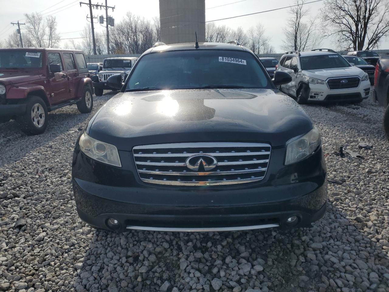 2006 Infiniti FX VIN JNRAS08W86X207484 Copart auction photo, front end / side damage thumbnail 5