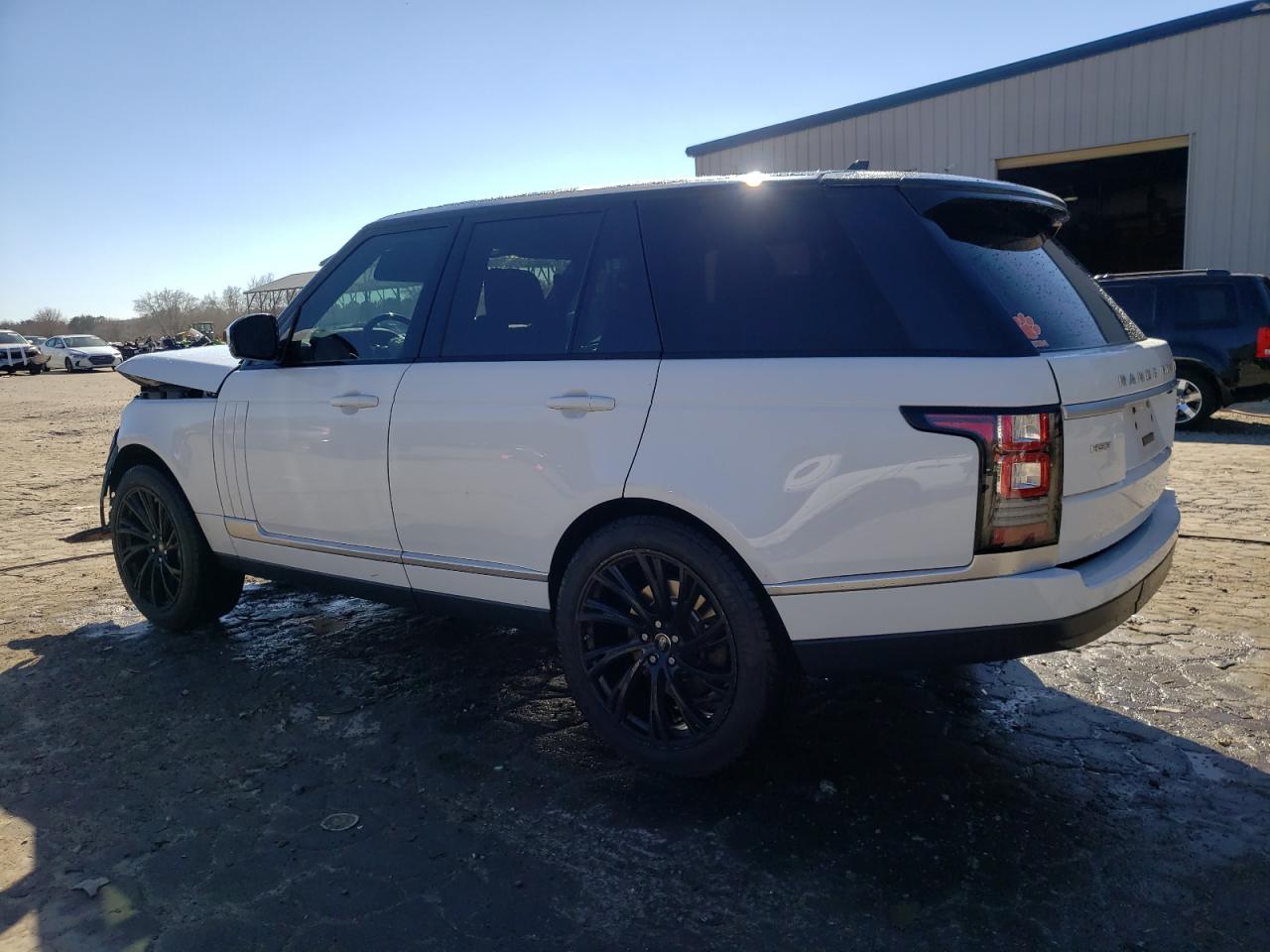 2016 Land Rover Range Rover VIN SALGS2PF8GA318492 Copart auction photo, front end / minor dent/scratches damage thumbnail 2