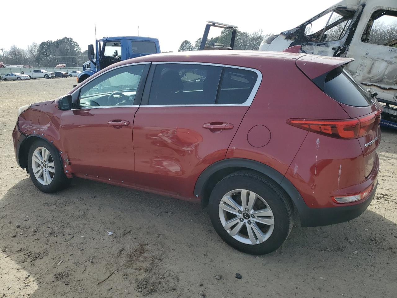 2017 KIA Sportage VIN KNDPM3AC5H7167938 Copart auction photo, front end / side damage thumbnail 2
